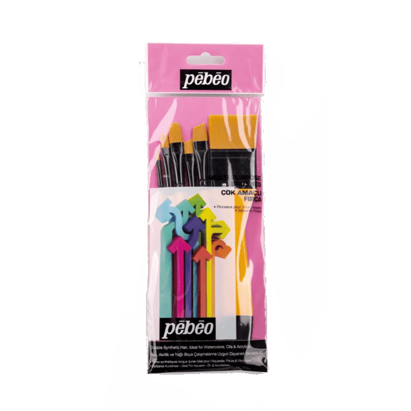 Pebeo Fırça Seti Düz Kesik-Angular-Zemin 6 LI SET-8