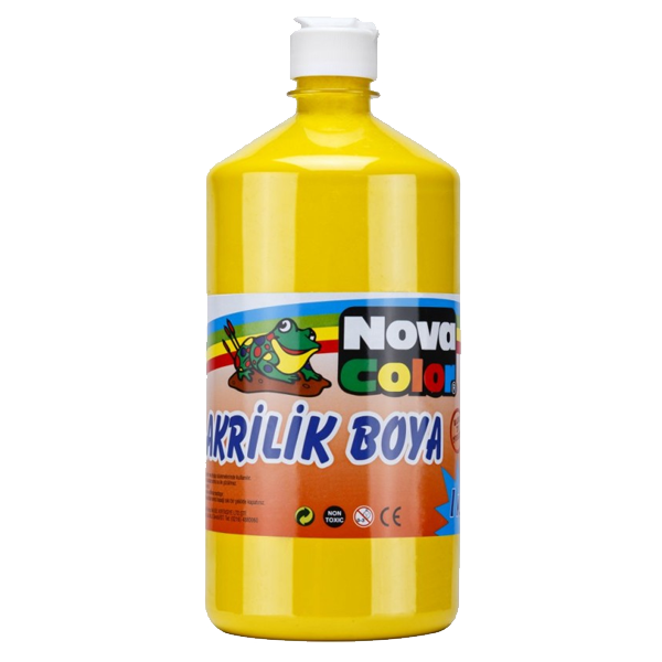 Nova Color Akrilik Boya 1 KG Sarı NC-221