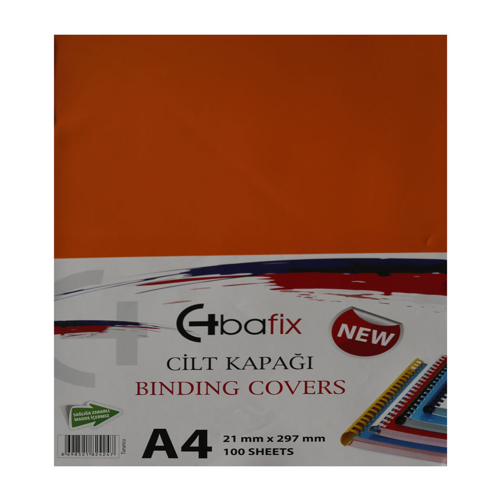 Bafix Cilt Kapağı Plastik Opak A4 160 MIC Turuncu