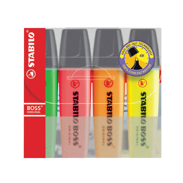 Stabilo Fosforlu Kalem Boss Orj 4 Lü 70/4