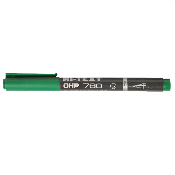 Hi-Text Asetat Kalemi Permanent S Seri Yeşil 780
