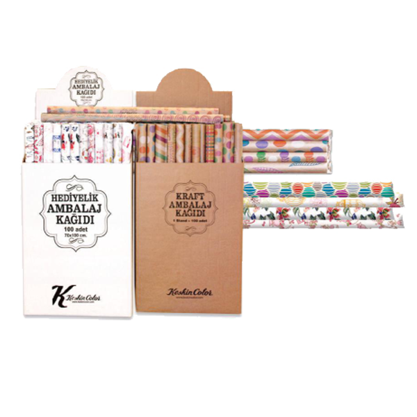 Keskin Color Ambalaj Kağıdı Kraft Tekli Rulo 70x100 100351-99