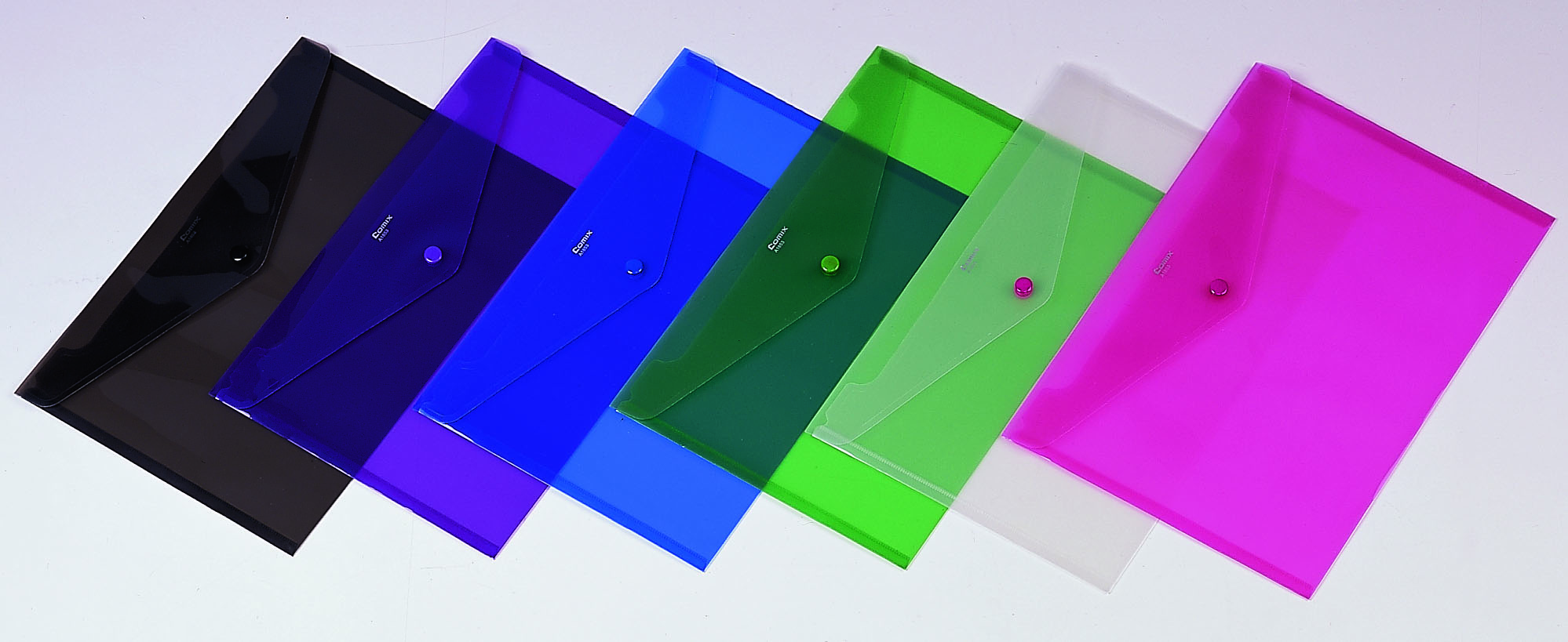 Comix Çıtçıtlı Dosya A4 şeffaf A1853