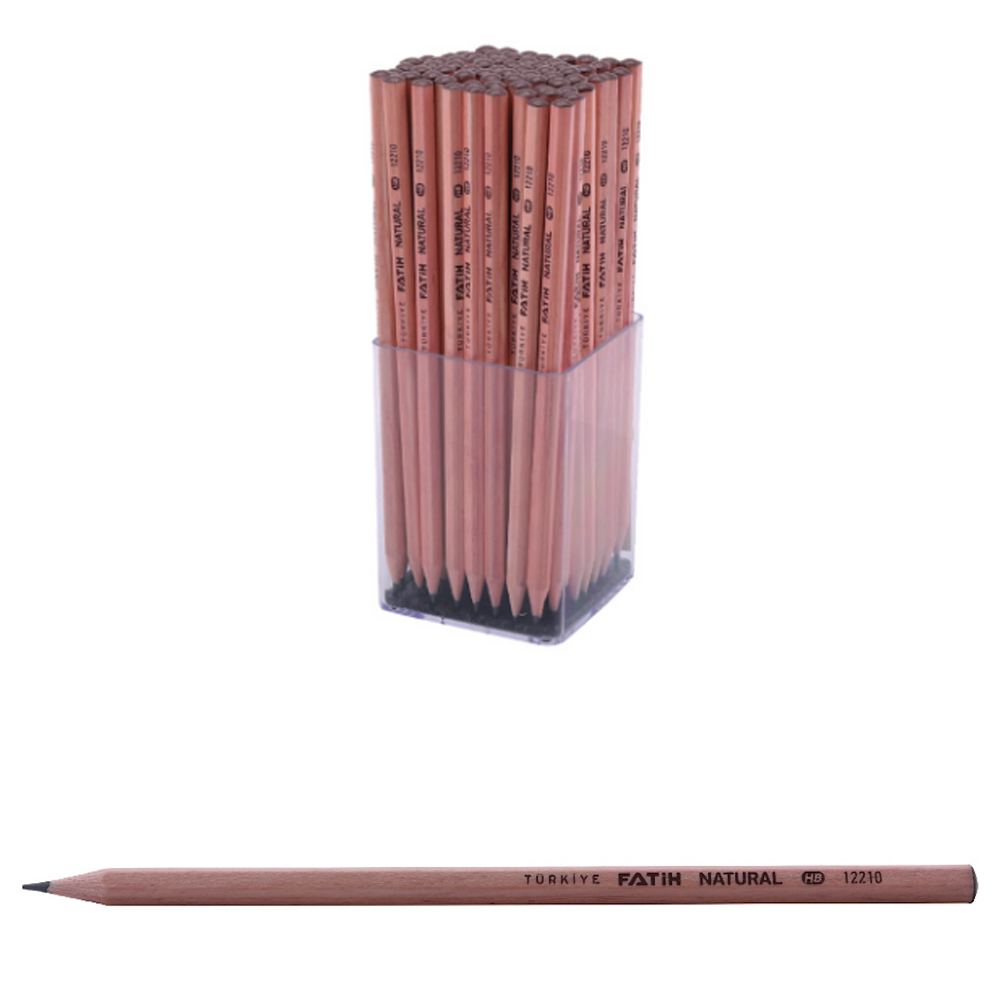 Fatih Kurşun Kalem Natural Köşeli 12210