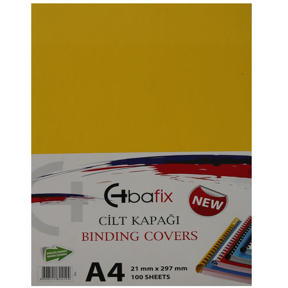 Bafix Cilt Kapağı Plastik Opak A4 160 MIC Sarı