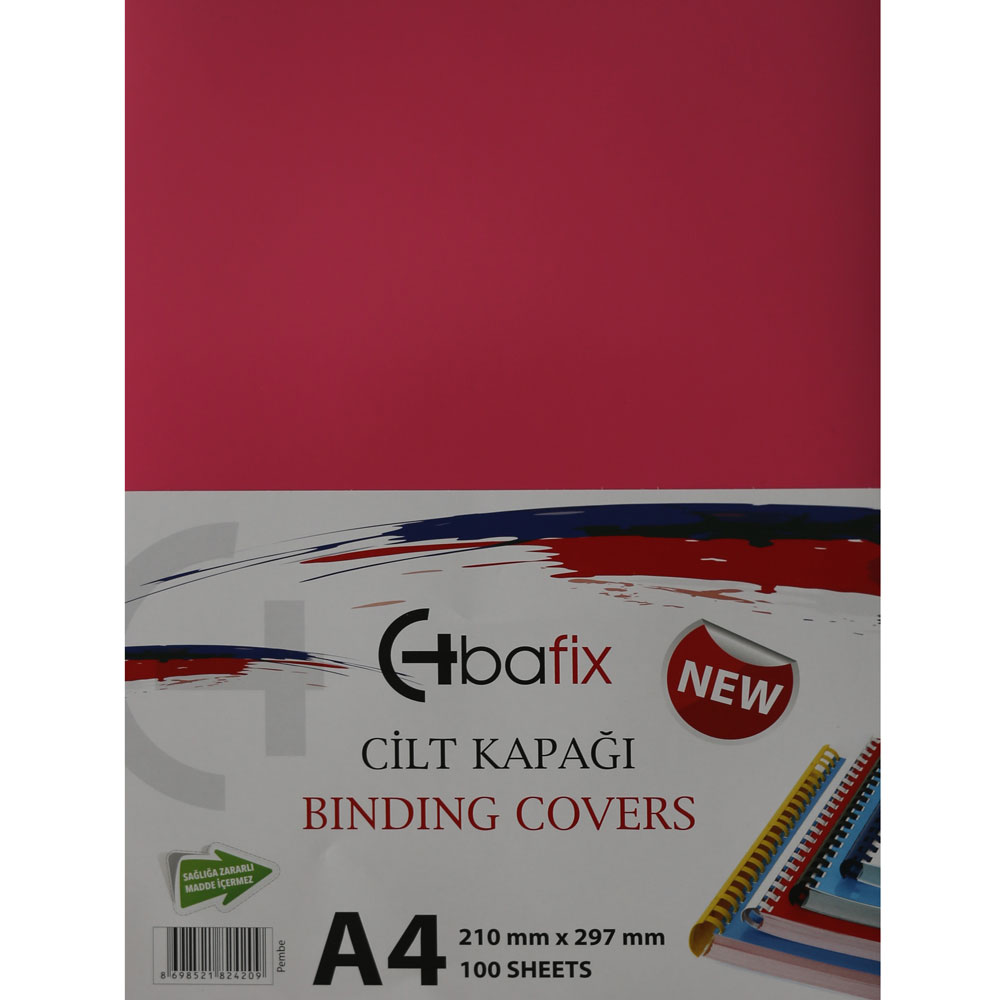 Bafix Cilt Kapağı Plastik Opak A4 160 MIC Pembe