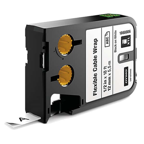 Dymo XTL Esnek Naylon Kablo Etiketi 12 MM x 5,5 M Beyaz 1868806