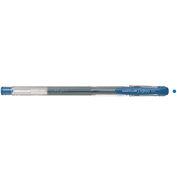 Uni-Ball Roller Kalem Signo Fine Jel Bilye Uç 0.7 MM Mavi UM-100
