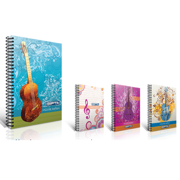 Gıpta Müzik Defteri Spiralli 40 YP A4 1479