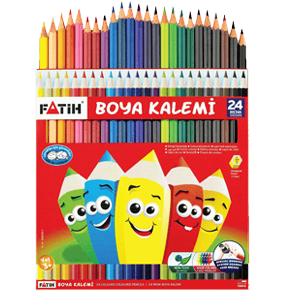 Fatih Kuru Boya Karton Kutu Tam Boy 24 LÜ 33225