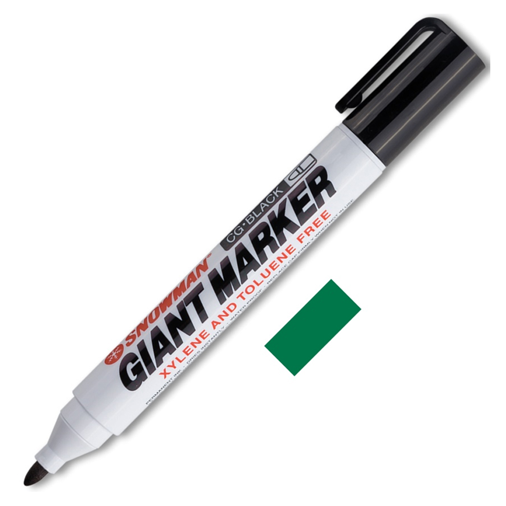 Snowman Markör Permanent Yuvarlak Uçlu Yeşil CG-12