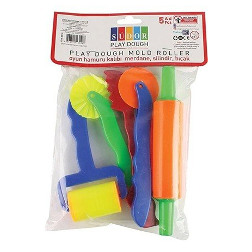 Südor Oyun Hamur Kalıp Oklava+Bıçak+Merdane+Silindir