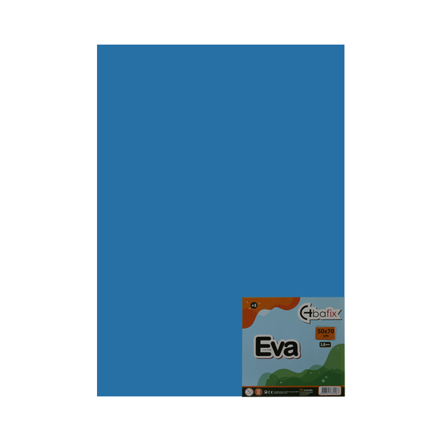 Bafix Eva Düz Renk 50x70 Mavi