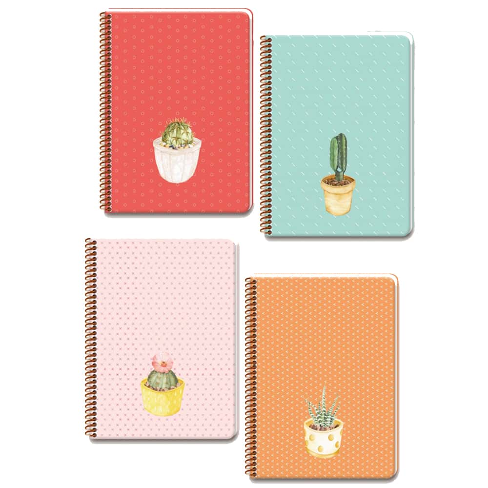 Keskin Color Spriralli Sert Kapak Saguaro Defter 20x28 100 YP Kareli