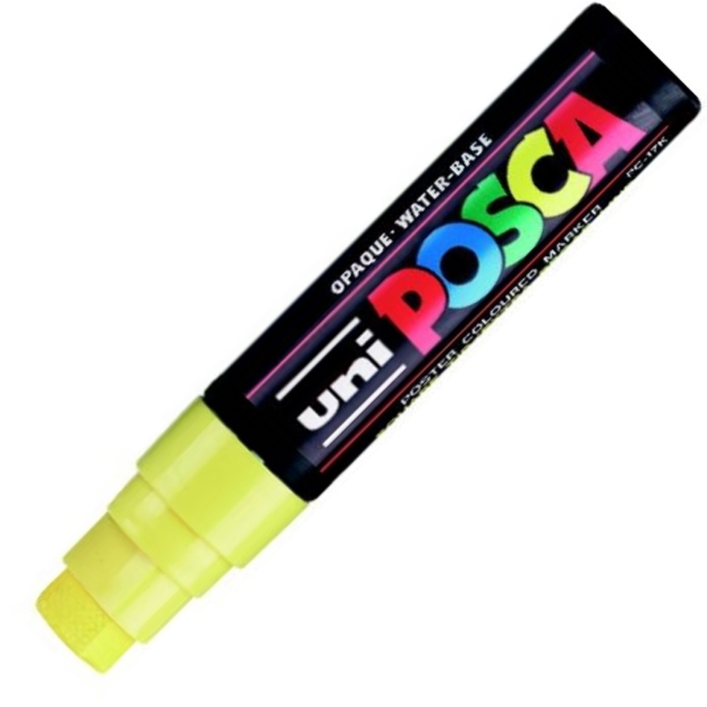 Uni-Ball Posca 15.0 Su Bazlı Poster Markörü Sarı Pc-17K
