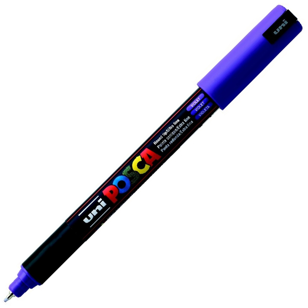 Uni-Ball Markör Posca 0.7 MM Su Bazlı Poster Mor PC-1MR