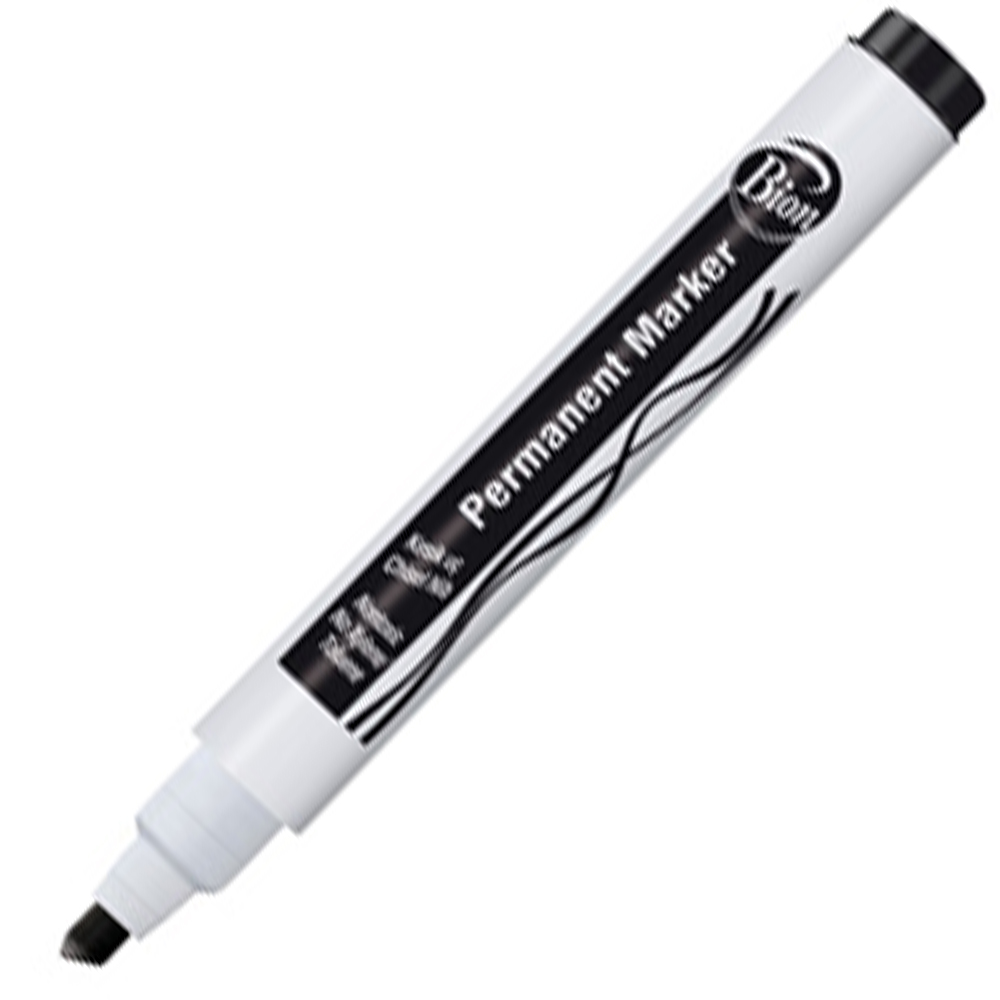 Bion Markör Permanent Kesik Uç Siyah 9177