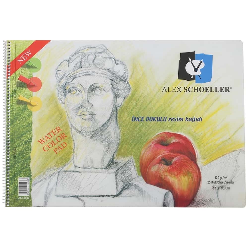 Alex Schoeller Resim Defteri Spiralli 15 YP 35x50 120 GR 833