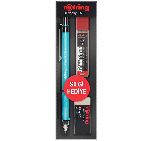 Rotring Okul Seti Visuclick Versatil/Min Silgi 0.7 MM Mavi RO-VK07