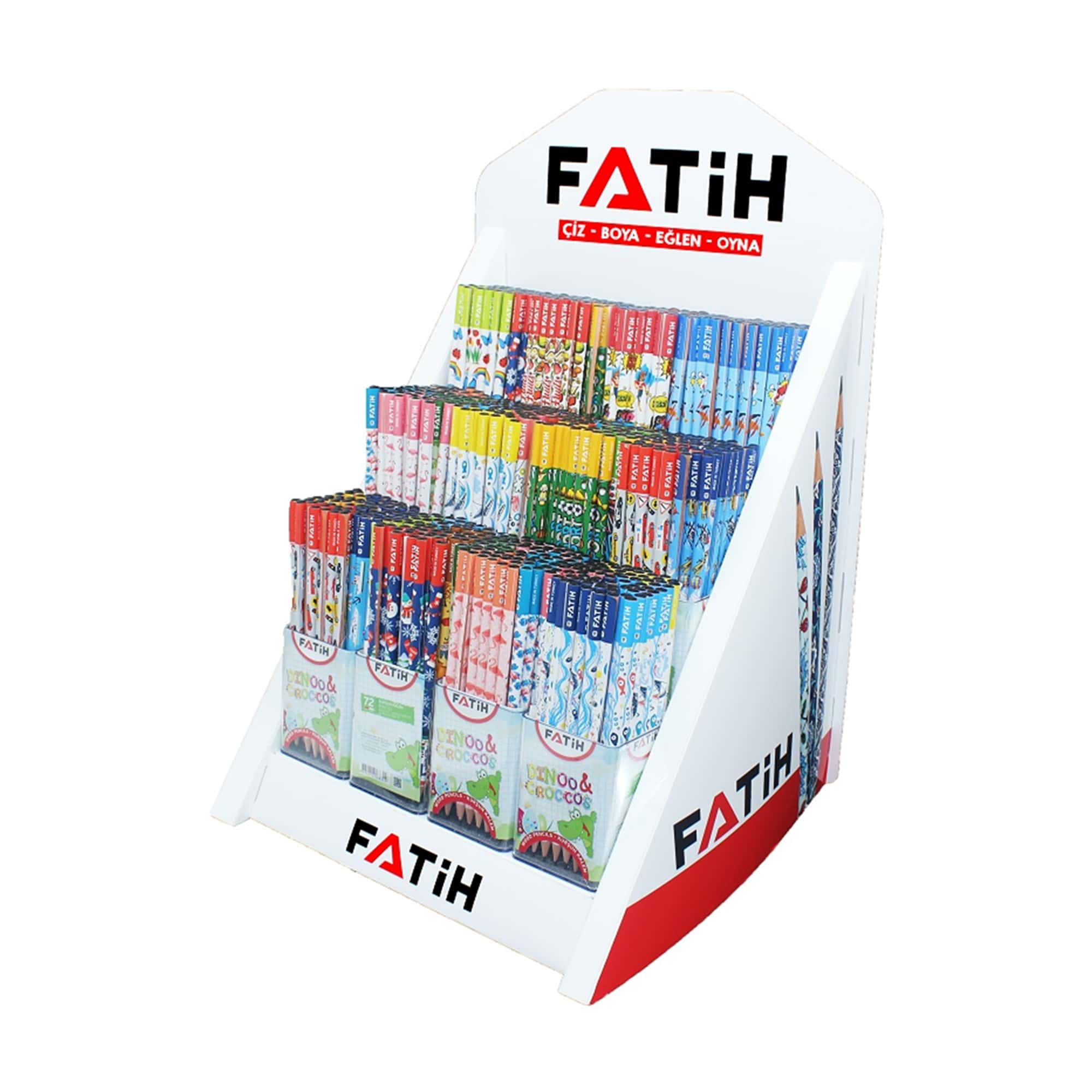 Fatih Kurşun Kalem Karışık Standlı 6 Gross