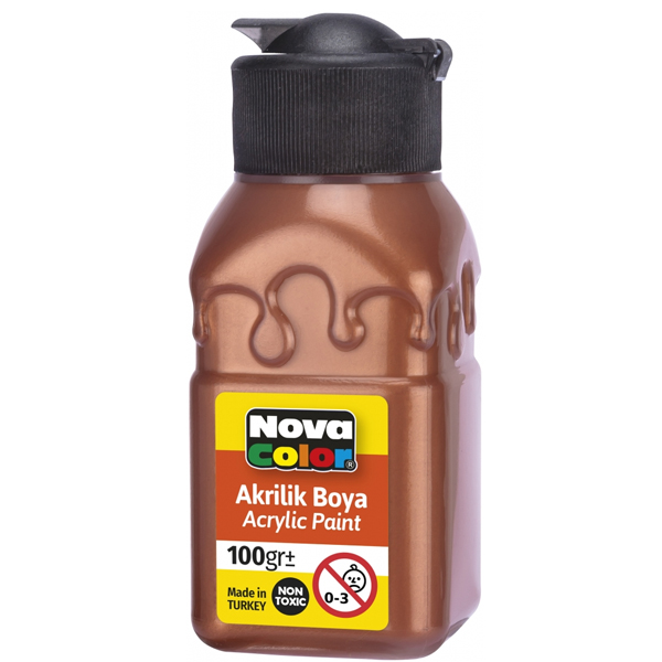 Nova Color Akrilik Boya Şişe 100 CC Bakır Nc-2037