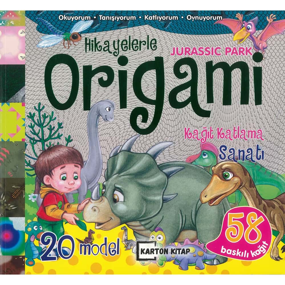 4E Origami Çocuklar İçin 4 Kitap-Set / Karton