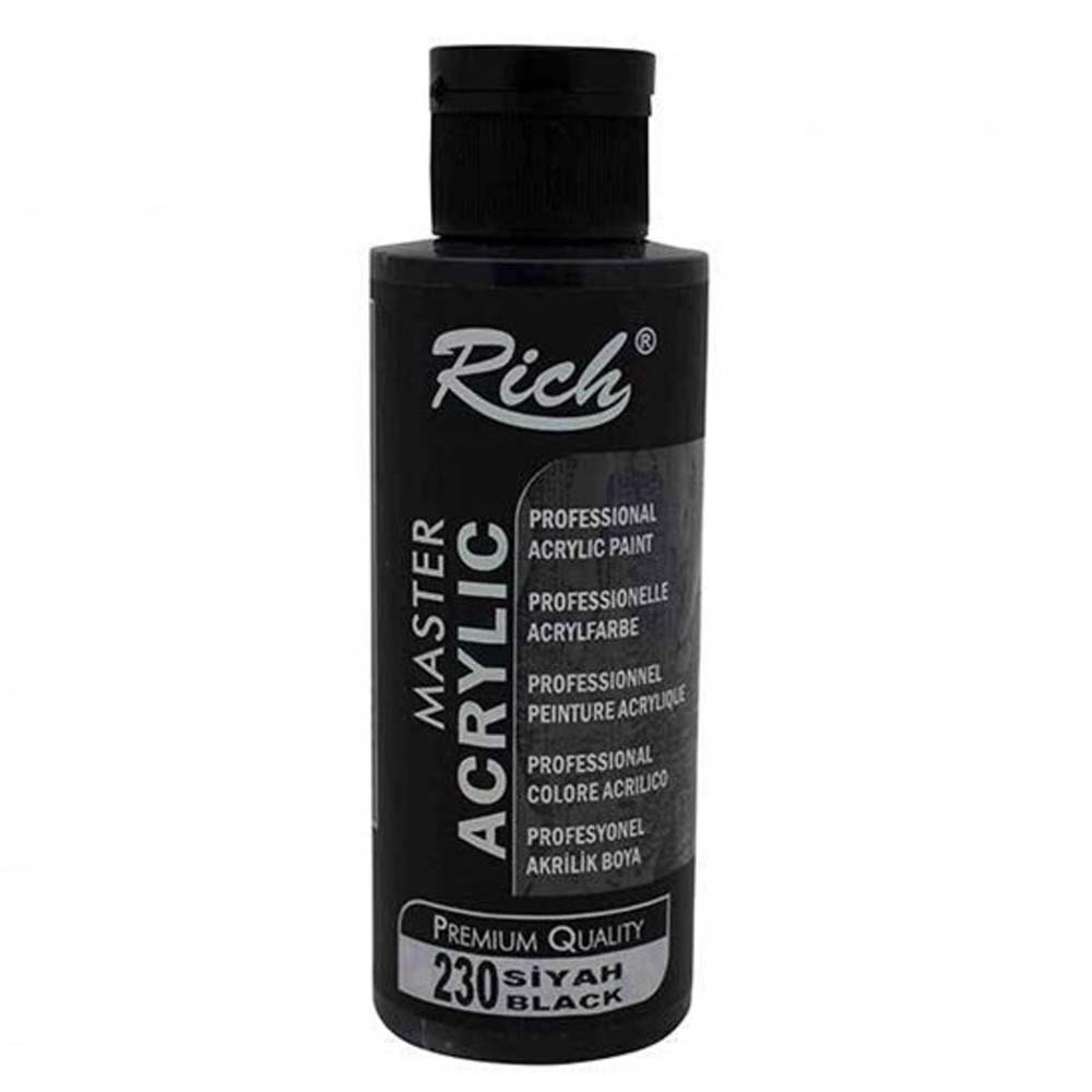 Rich Akrilik Boya Master 120 CC Siyah 120-230
