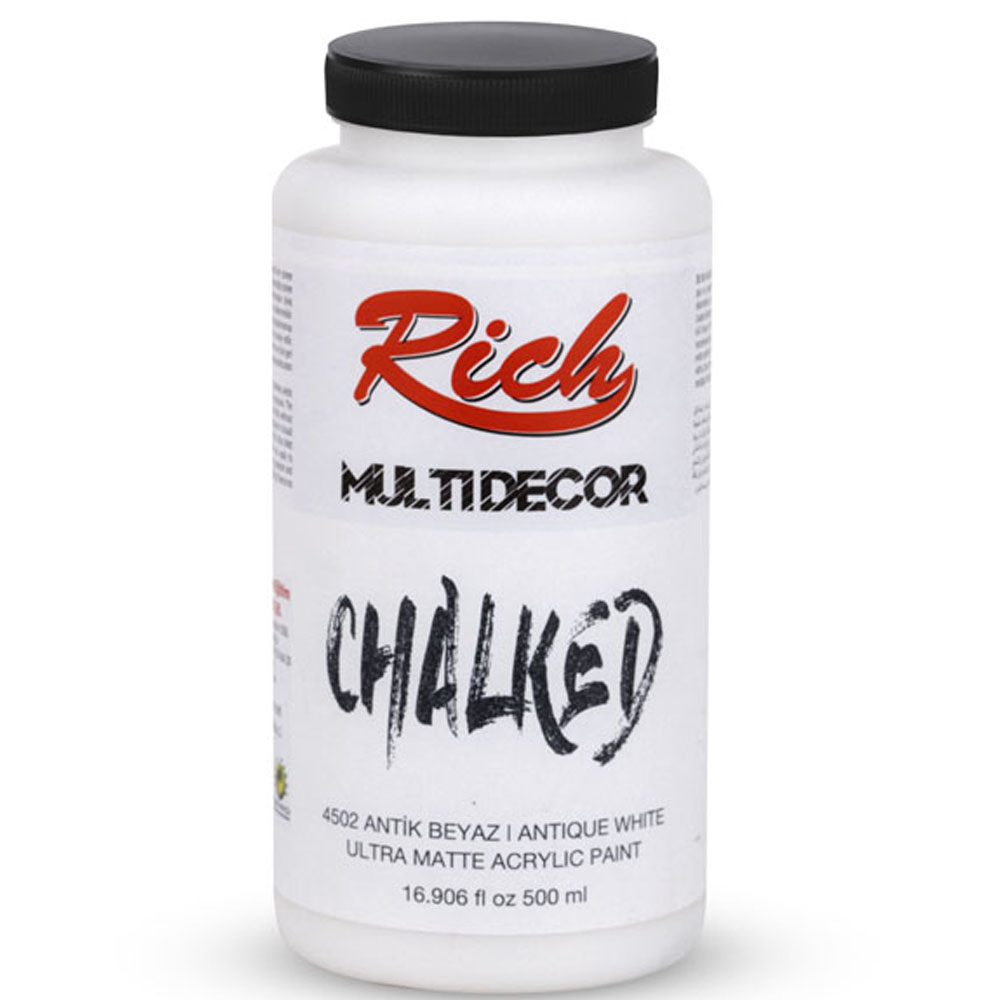 Rich Akrilik Boya Multi Decor Chalked 500 CC Antik Beyaz 4502