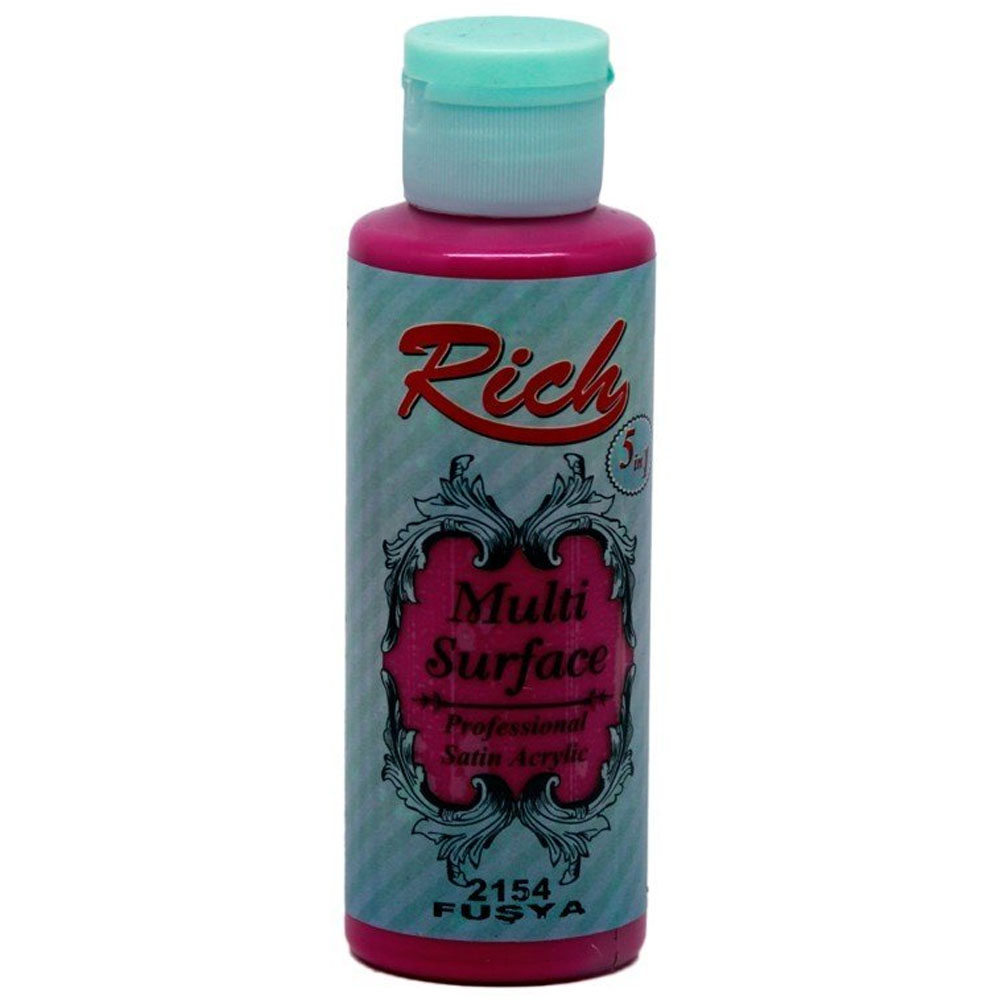 Rich Akrilik Boya Multi Surface 120 CC Fuşya 120-2154
