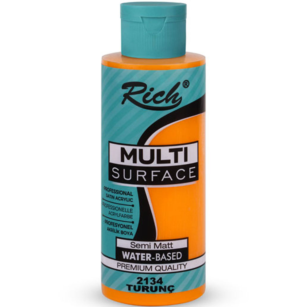 Rich Akrilik Boya Multi Surface 120 CC Turunç 120-2134