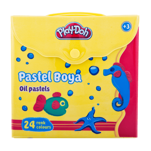 Play-Doh Pastel Boya Çantalı 24 Renk PLAY-PA007