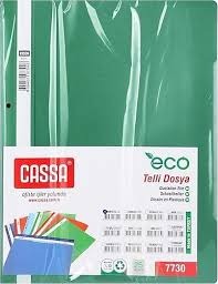 CASSA ECO TELLI DOSYA 50 LI PK YESIL 7730