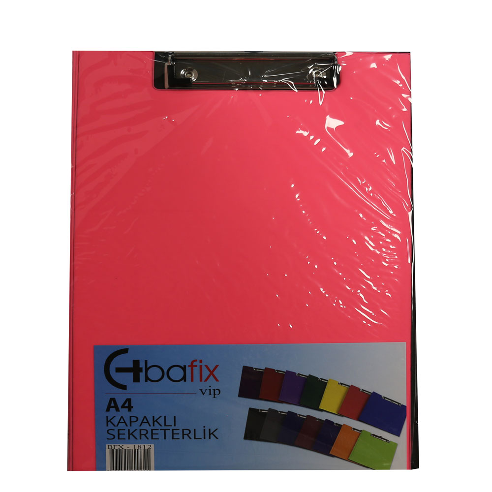 Bafix Kapaklı Sekreterlik ViP A4 Fosforlu Pembe BFX-1813