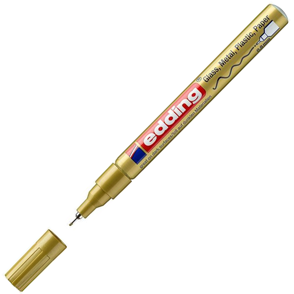 Edding Markör Dekor Boya 0.8 MM Yuvarlak Uçlu Altın 780