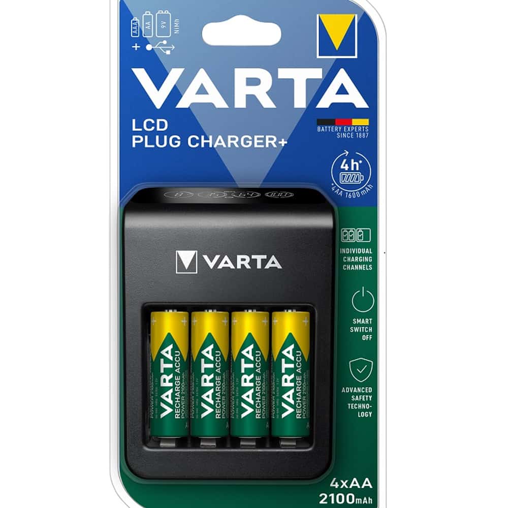 Varta Pil Şarj Aleti Şarjlı Lcd Plug Charger+ 57687