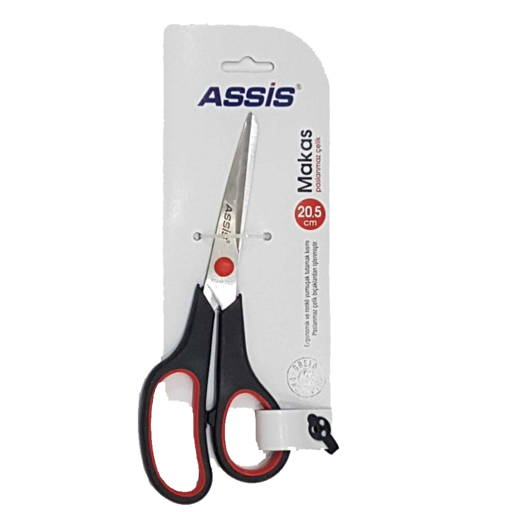 Cassa Makas Inoxy 20.5 CM (8 İnç) Siyah Kırmızı 5380