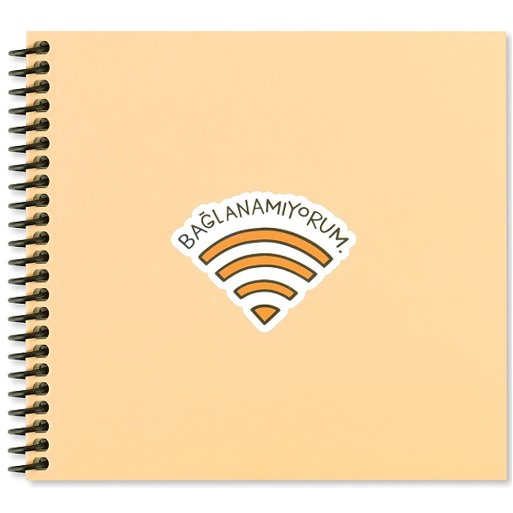 Keskin Color Sticker Defter Hisli Şeyler 16x15 50 YP Çizgili Stickerli Defter Bağlanamıyorum