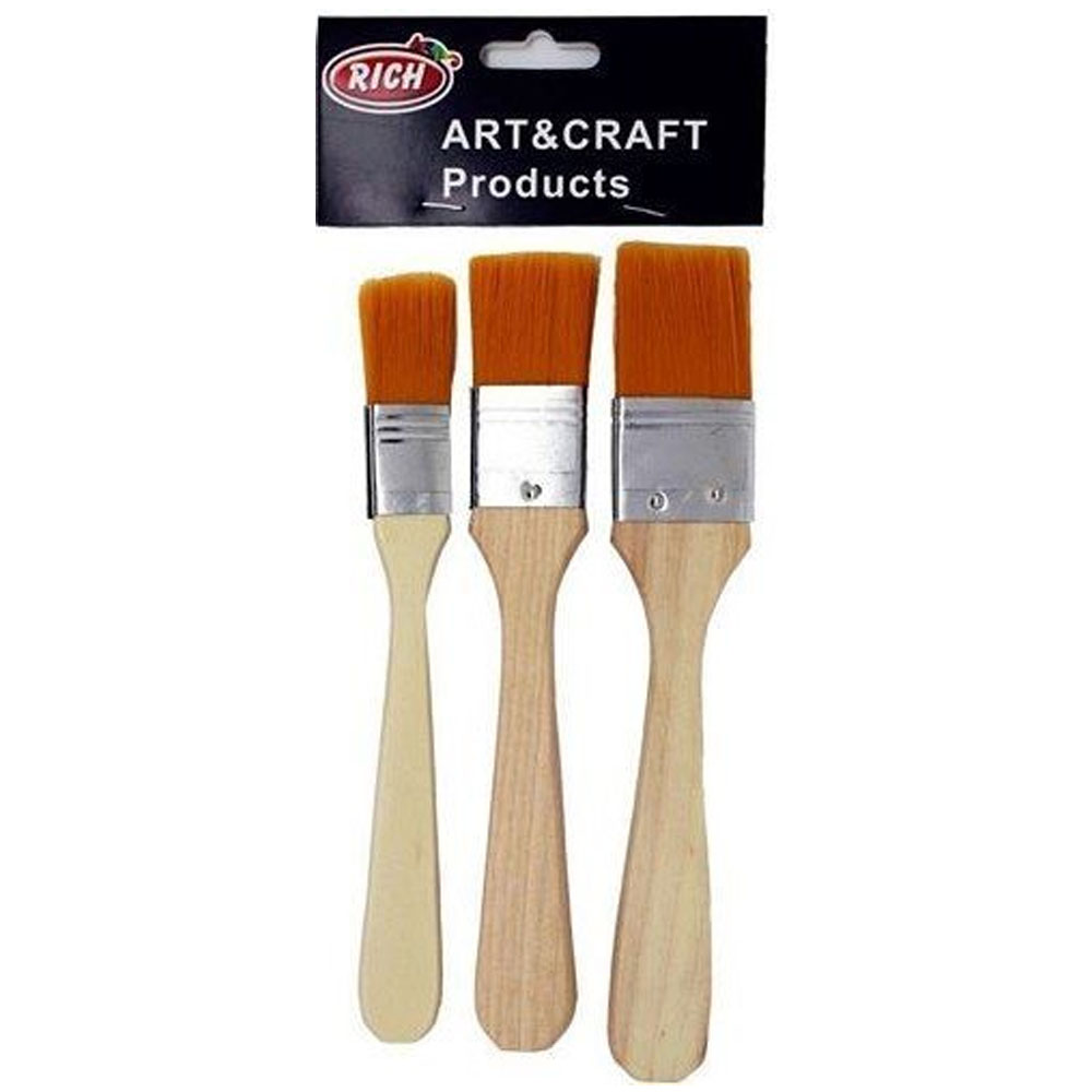 Rich Fırça Ekonomik Set Sarı Kıl 3 Lü