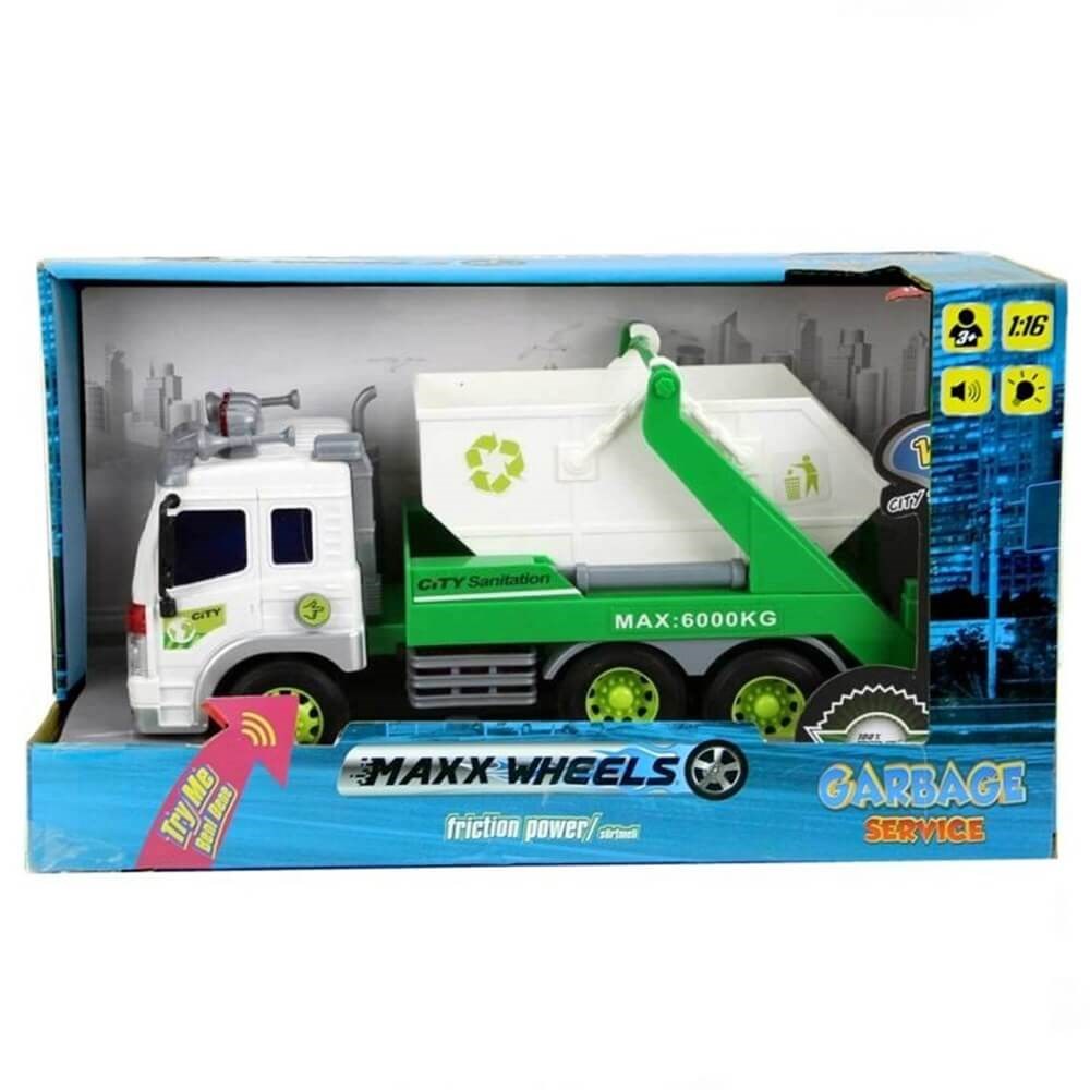 Sunman Oyuncak Geri Dönüşüm Kamyonları Ses/Işık 3Asst. S00013078