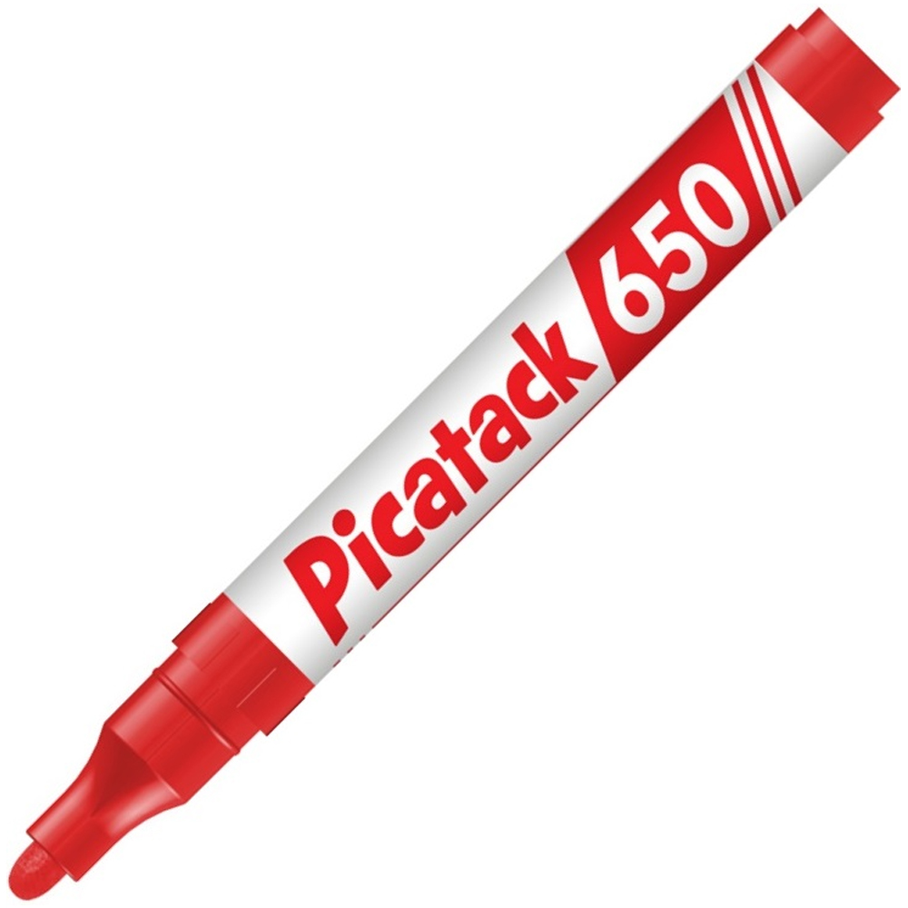 Picatack Permanent Marker 1,5-3 MM Yuvarlak Uç Kırmızı 650