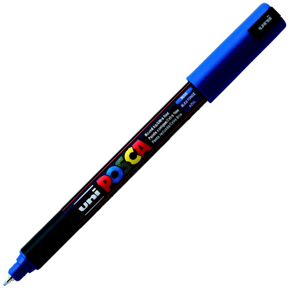 Uni-Ball Markör Posca 0.7 MM Su Bazlı Poster Mavi N PC-1MR