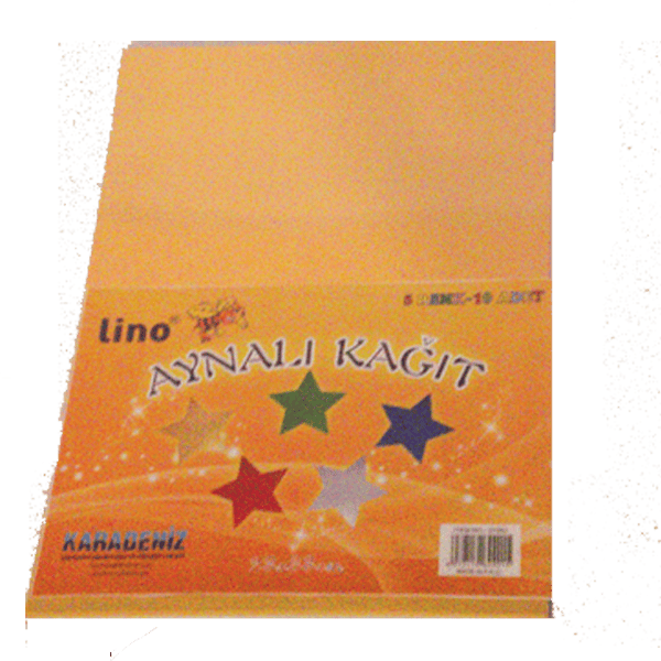 Lino Aynalı Kağıt 10 LU 23x33 CM 5 Renk 2708J