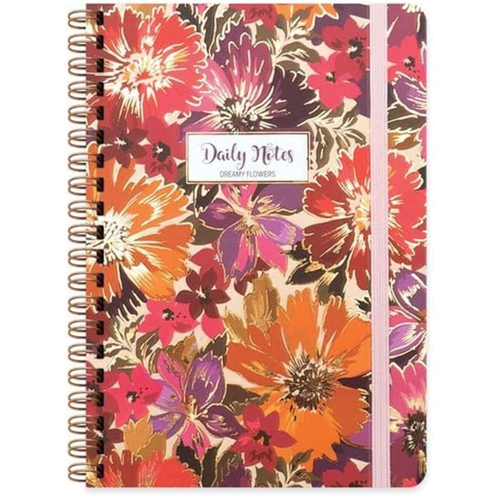 Keskin Color Sert Kapak Spr Flowers Helen A5 80 YP Çizgili