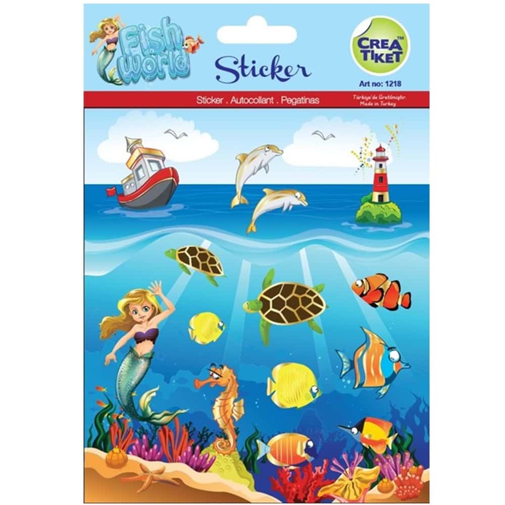 Ceraworld Şeffaf-Efektli Çıkartma Balıkların Dünyası 1218