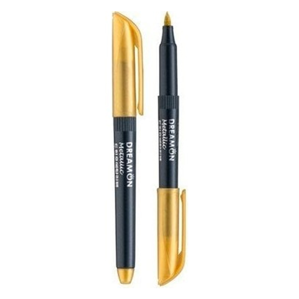 Lineplus Keçeli Kalem Fırça Uçlu Dreamon Altın