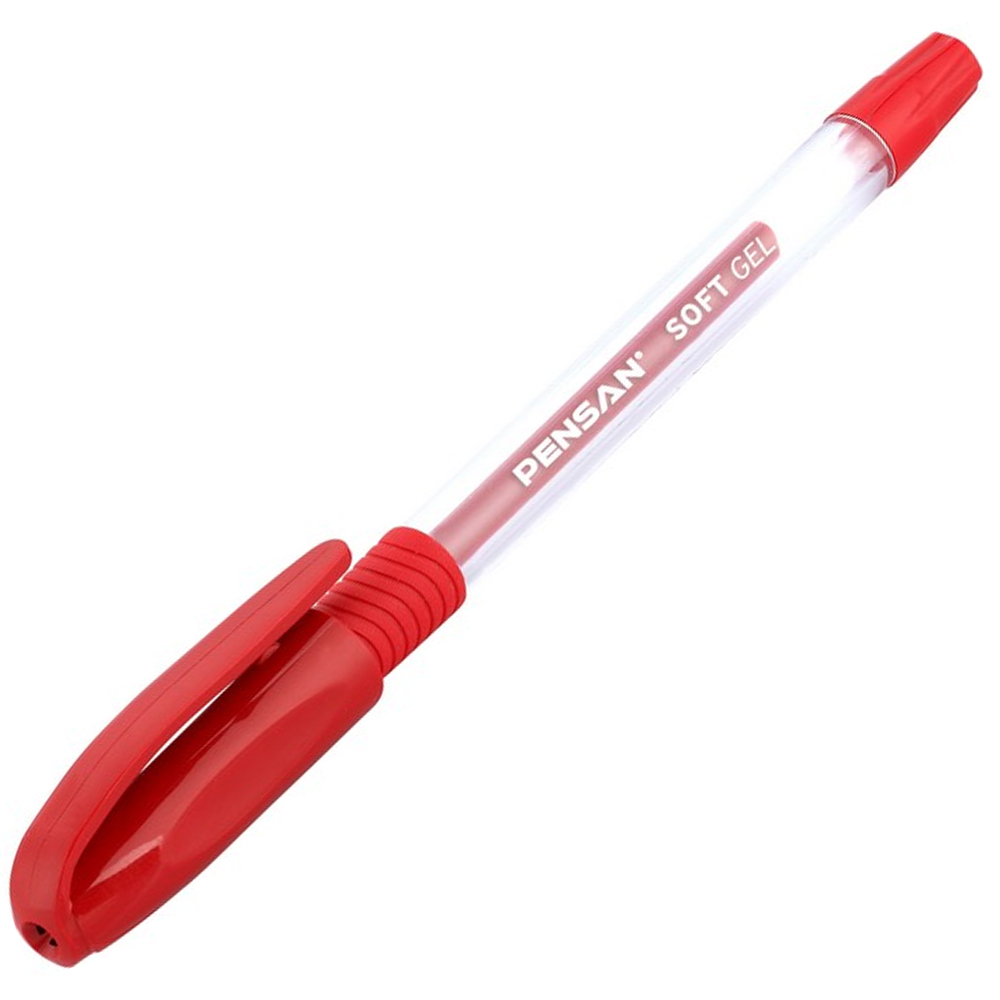 Pensan Tükenmez Kalem Soft Gel Kırmızı 0.7 MM 2400