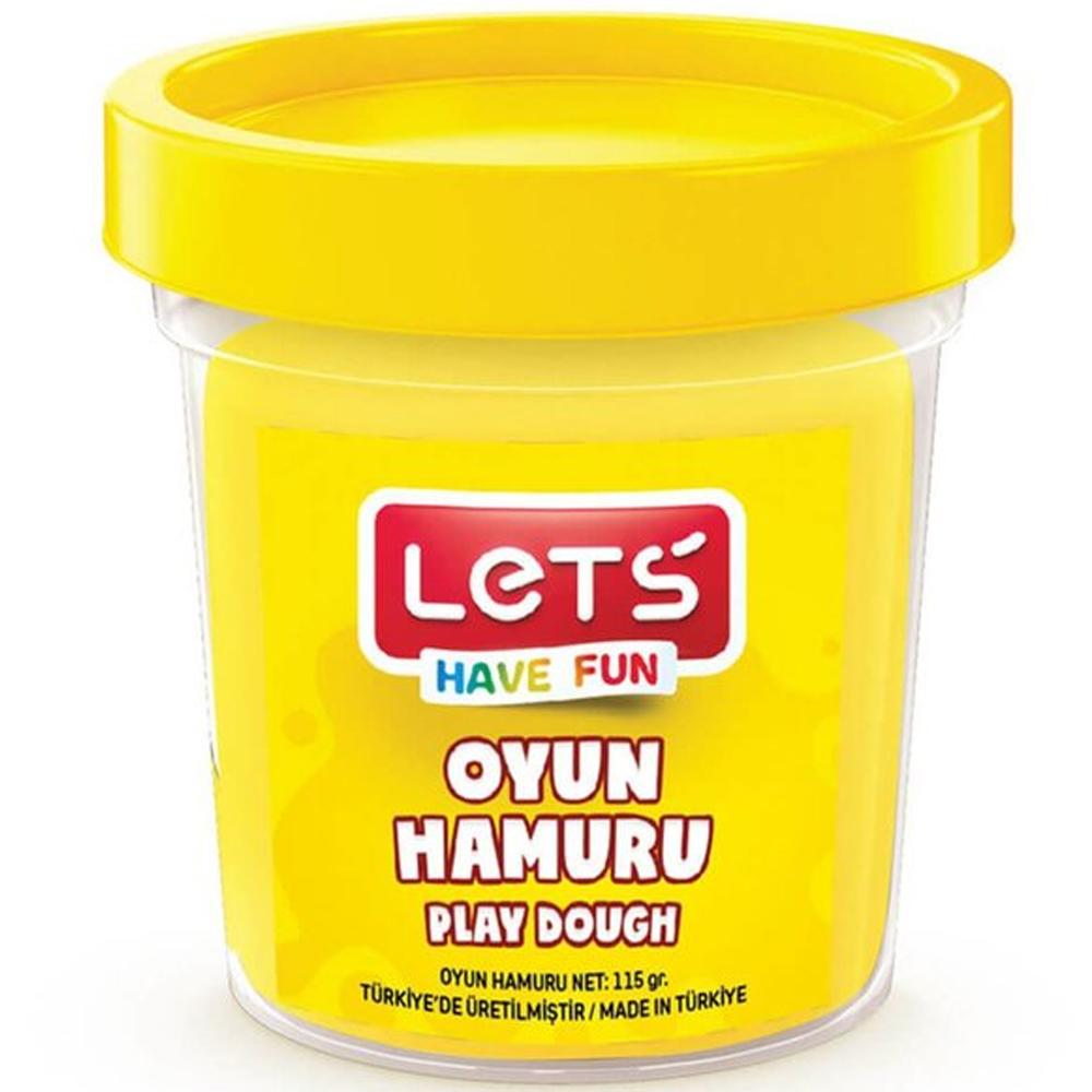 Lets Oyun Hamuru Tek Renk Sarı 110 GR L8440-1