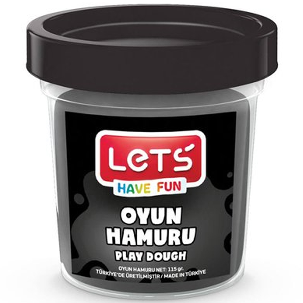 Lets Oyun Hamuru Tek Renk Siyah 110 GR L8440-10