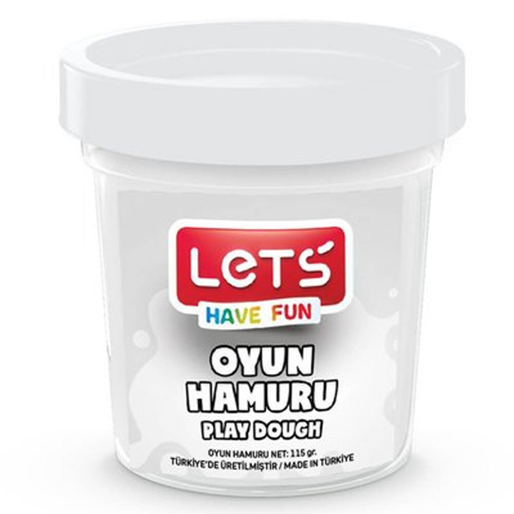 Lets Oyun Hamuru Tek Renk Beyaz 110 GR L8440-5