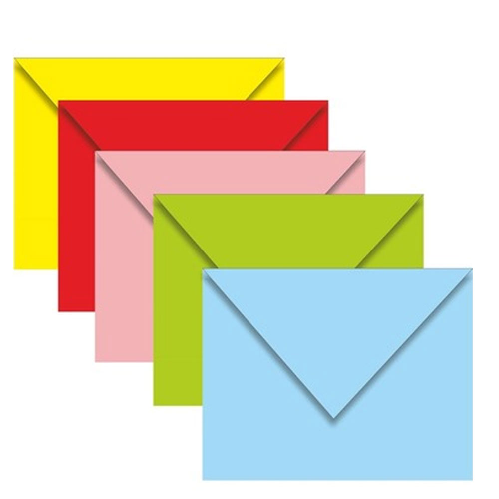 Asil Doğan Kartvizit Renkli Zarf-80 GR 5 Renk 7x9 80 GR AS-7104